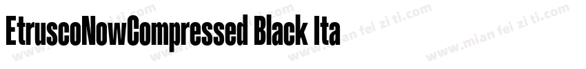 EtruscoNowCompressed Black Italic字体转换